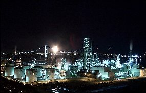 Factory night view